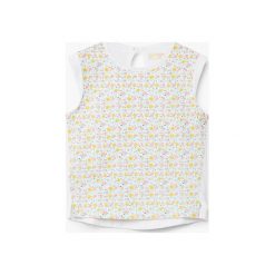 Mango Kids - Top dziecięcy Lucy 80-104 cm. Szare topy damskie marki Mango Kids, z bawełny, z okrągłym kołnierzem, bez rękawów. W wyprzedaży za 12,90 zł.