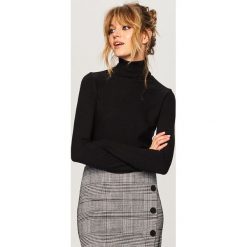 Sweter z golfem - Czarny. Czarne golfy damskie Reserved, m. Za 69,99 zł.