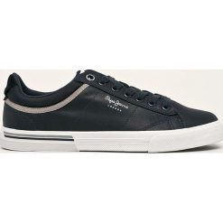 Pepe Jeans - Buty North 19. Pomarańczowe buty sportowe męskie Pepe Jeans, z jeansu, na sznurówki. Za 279,90 zł.