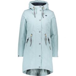 Parka w kolorze błękitnym. Niebieskie parki damskie Schmuddelwedda, s, z nadrukiem. W wyprzedaży za 327,95 zł.