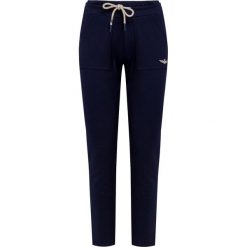 Spodnie dresowe AERONAUTICA MILITARE. Niebieskie spodnie damskie Aeronautica Militare, z dresówki. Za 550,00 zł.
