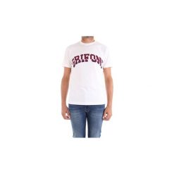 T-shirty z krótkim rękawem Grifoni GD180012S/68. Białe t-shirty męskie marki Grifoni, s, bez wzorów, bez kołnierzyka, krótkie. Za 180,93 zł.