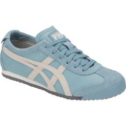 Onitsuka Tiger Mexico 66 1183A051-400. Niebieskie buty sportowe damskie marki Onitsuka Tiger, bez wzorów, ze skóry, sportowe. W wyprzedaży za 319,99 zł.