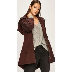 Answear - Parka. Brązowe kurtki damskie ANSWEAR, s, bez wzorów, z poliesteru, długie, z kapturem. W wyprzedaży za 129,90 zł.