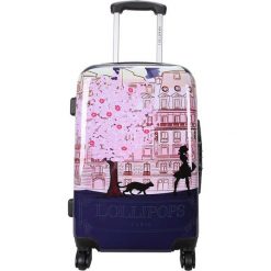 Walizka w kolorze granatowym ze wzorem - 107 l. Różowe bez kategorii marki Chippie, Lolipops, z materiału. W wyprzedaży za 279,95 zł.
