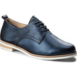Oxfordy CAPRICE - 9-23200-20 Navy Perlato 807. Niebieskie jazzówki damskie Caprice, z materiału, na płaskiej podeszwie. W wyprzedaży za 189,00 zł.
