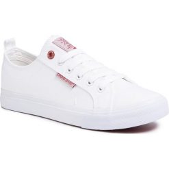 Tenisówki CROSS JEANS - DD1R4066CSS20 White. Białe półbuty męskie Cross Jeans, na co dzień, bez wzorów, z jeansu, bez zapięcia. Za 99,00 zł.