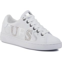 Sneakersy GUESS - Riderr FL5RID ELE12 WHITE. Białe półbuty damskie Guess, ze skóry ekologicznej. Za 419,00 zł.