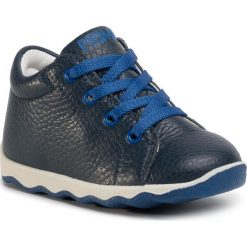 Sneakersy PRIMIGI - 5353233 Blu. Niebieskie trampki chłopięce Primigi, bez wzorów, ze skóry, na sznurówki. Za 219,00 zł.
