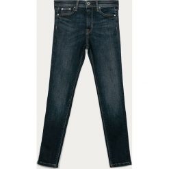 Pepe Jeans - Jeansy dziecięce Pixlette 128-180 cm. Niebieskie jeansy dziewczęce Pepe Jeans, bez wzorów, z elastanu, z podwyższonym stanem. Za 259,90 zł.