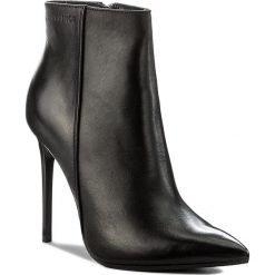 Botki EVA MINGE - Maribel 17BD1372198EF 101. Czarne buty zimowe damskie Eva Minge, z materiału, na obcasie. W wyprzedaży za 279,00 zł.