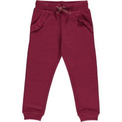 Spodnie dresowe w kolorze różowym. Różowe spodnie niemowlęce z dresówki. W wyprzedaży za 25,95 zł.