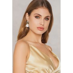 Kolczyki damskie: NA-KD Accessories Kolczyki z chwostami i strassem – Multicolor