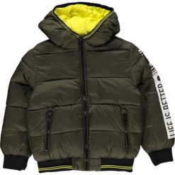 Kurtka zimowa w kolorze khaki. Brązowe kurtki chłopięce OVS, na zimę. W wyprzedaży za 87,95 zł.