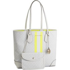 Torebka MICHAEL MICHAEL KORS - Eva 30T9LV0T3B Wht/Neon Ylw. Białe torebki klasyczne damskie MICHAEL Michael Kors, bez wzorów, ze skóry ekologicznej, klasyczne, bez dodatków. Za 1179,00 zł.