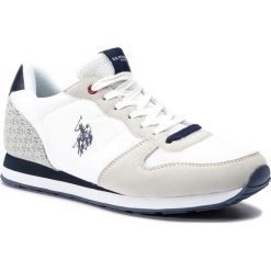 Sneakersy U.S. POLO ASSN. - Soren WILYS4087S9/HN1 Whi/Blu. Białe sneakersy męskie U.S. Polo Assn., na co dzień, bez wzorów, ze skóry ekologicznej, bez zapięcia. W wyprzedaży za 209,00 zł.