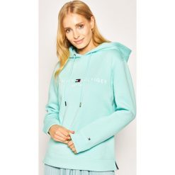 Bluza TOMMY HILFIGER WW0WW26410. Zielone bluzy damskie TOMMY HILFIGER, m, bez wzorów, bez rękawów, bez kaptura. W wyprzedaży za 299,00 zł.