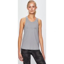 Desigual Sport - Top. Czarne topy damskie Desigual Sport, s, z nadrukiem, z elastanu, bez rękawów. W wyprzedaży za 79,90 zł.