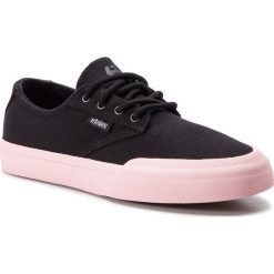 Tenisówki ETNIES - Jameson Vulc Ls W's 42010000323 Black/Pink 963. Czarne trampki i tenisówki damskie Etnies, bez wzorów, z gumy, bez zapięcia. W wyprzedaży za 189,00 zł.
