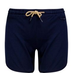 Szorty AERONAUTICA MILITARE. Niebieskie spodenki sportowe damskie Aeronautica Militare, z aplikacjami, z elastanu, sportowe, na fitness i siłownię. Za 370,00 zł.