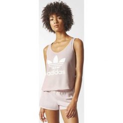 Bluzki damskie: Adidas Koszulka damska LOOSE TREFOIL CROP TANK różowa r. 38 (BP9379)