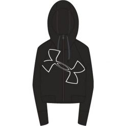 Under Armour Bluza damska Big Logo WM FZ Hoodie czarna r. XS (1320609-001). Czarne bluzy sportowe damskie marki Under Armour, xs. Za 175,61 zł.