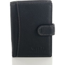 Skórzany portfel męski Wild things Czarny. Czarne portfele męskie marki Wild, ze skóry. Za 49,90 zł.