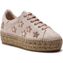 Espadryle EVA MINGE - EM-14-05-000132 621. Różowe espadryle damskie Eva Minge, bez wzorów, ze skóry ekologicznej, bez obcasa, na obcasie. W wyprzedaży za 299,00 zł.