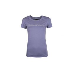 T-shirty z krótkim rękawem Armani 163139 8P263. Niebieskie t-shirty damskie Armani, bez wzorów, bez kołnierzyka. Za 199,00 zł.