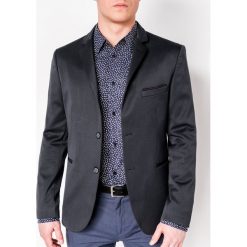 Marynarka męska elegancka M121 - grafitowa. Marynarki męskie Ombre Clothing. Za 89,00 zł.