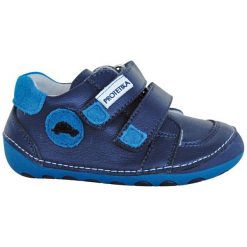 Protetika buty barefoot chłopięce Fergus 19 niebieskie. Niebieskie buty chłopięce zimowe Protetika, ze skóry, bez zapięcia. Za 199,00 zł.