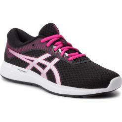Buty ASICS - Patriot 11 1012A484 Black/Pink Glo 002. Czarne buty sportowe damskie Asics, bez wzorów, z tworzywa sztucznego, sportowe, do biegania. W wyprzedaży za 169,00 zł.