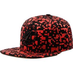 Czapki z daszkiem męskie: Czapka męska snapback czarno-czerwona (hx0173)