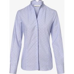 Eterna Comfort Fit - Bluzka damska – łatwa w prasowaniu, niebieski. Niebieskie bluzki damskie Eterna Comfort Fit, bez wzorów, z bawełny, eleganckie, ze stójką, bez rękawów. Za 249,95 zł.
