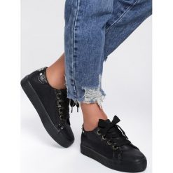 Czarne Buty Sportowe All Day Lover. Czarne buty sportowe damskie Renee, bez wzorów, sportowe. Za 74,99 zł.