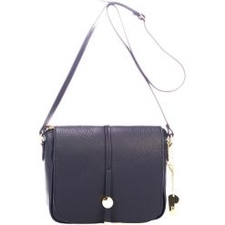 Skórzana torebka w kolorze czarnym - 23 x 25 x 7 cm. Czarne torebki klasyczne damskie marki Black Bags, w paski, ze skóry. W wyprzedaży za 173,95 zł.