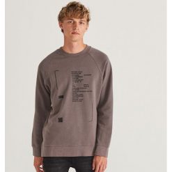 Bluza z bawełny organicznej - Szary. Szare bluzy męskie Reserved, s, bez wzorów, z bawełny, bez kołnierzyka, bez rękawów, bez kaptura. W wyprzedaży za 39,99 zł.