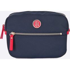 Tommy Hilfiger - Torebka. Niebieskie torebki klasyczne damskie TOMMY HILFIGER, w paski, z poliesteru, casualowe, na ramię, małe, bez dodatków. W wyprzedaży za 269,90 zł.