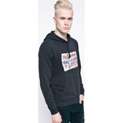 Napapijri - Bluza. Niebieskie bluzy męskie Napapijri, xxl, z nadrukiem, z elastanu, z kapturem, bez rękawów, z kapturem. W wyprzedaży za 219,90 zł.