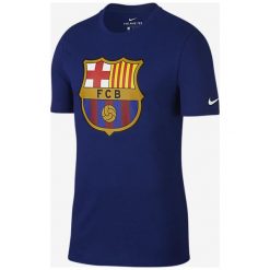 Nike Koszulka męska FCB M NK Tee Evergreen Crest granatowa r. S (898621 455). Niebieskie t-shirty męskie Nike, m. Za 82,47 zł.