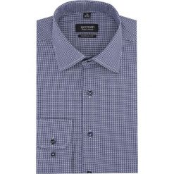 Koszula versone 2808 długi rękaw custom fit granatowy. Niebieskie koszule męskie Recman, m, bez wzorów, bez kołnierzyka, z długim rękawem. Za 99,99 zł.