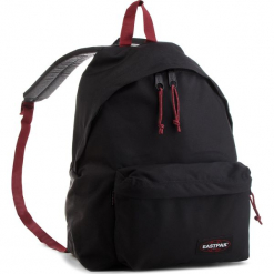 Plecak EASTPAK - Padded Pak'r EK620 Black/Red 57T. Czarne plecaki męskie Eastpak, z materiału. W wyprzedaży za 179,00 zł.