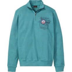 Bluza ze stójką bonprix niebieskozielony. Niebieskie bluzy męskie bonprix, s, bez wzorów, ze stójką, bez rękawów, bez kaptura. Za 124,99 zł.