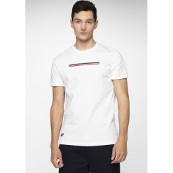 T-shirt męski TSM224 - biały. Białe koszulki męskie xxl. W wyprzedaży za 39,99 zł.