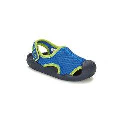 Sandały Dziecko Crocs SWIFTWATER SANDAL K. Niebieskie sandały dziewczęce Crocs, bez zapięcia. Za 179,00 zł.