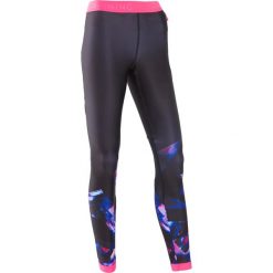 Legginsy fitness cardio 500 damskie. Legginsy sportowe damskie DOMYOS, m, bez wzorów, z elastanu, na fitness i siłownię. Za 74,99 zł.