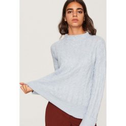 Sweter o warkoczowym splocie - Niebieski. Niebieskie bez kategorii Reserved, s, ze splotem. Za 89,99 zł.