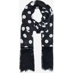 TWINSET Szalik Czarny. Czarne szaliki damskie Twinset, z aplikacjami, z poliesteru. Za 304,95 zł.