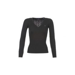 Swetry Gant STRETCH LAMBSWOOL CABLE V. Czarne swetry klasyczne damskie GANT, l. Za 575,20 zł.