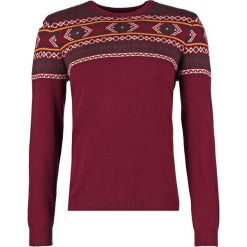 Swetry klasyczne męskie: Pier One Sweter bordeaux